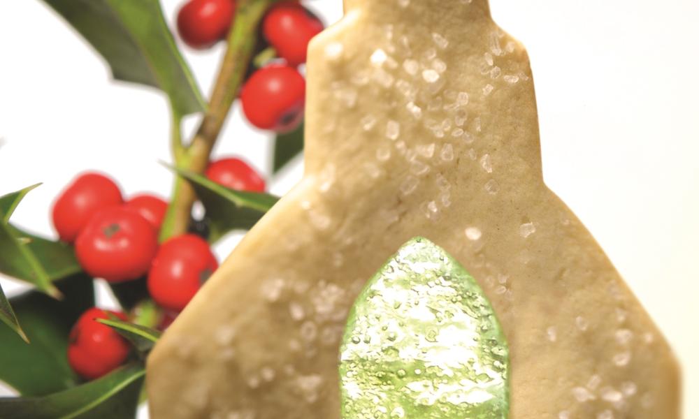 Cathedral cookies for Christmas