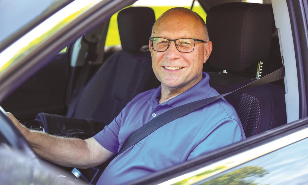 As a volunteer driver, Gary shares his faith